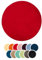 liebling Badteppich, 100% Polyester - Mikrofaser, Serie Santos, Ø 110 cm,1500 g/m², 30 Grad waschbar, Farbe: rot