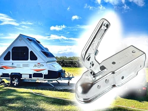 BISOMO Kupplungsklaue PKW Anhänger, Ø 60mm vierkant, Anhängerkupplung, Bolzenkupplung, Zugmaul, Zugkugelkupplung bis 800kg