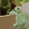 NQEUEPN Blumentopf Hänger Figuren, Kunstharz Kleine Schildkröten Figuren Niedliche Kletternde Schildkröte Blumentopfhänger-Figuren Blumentopf-Dekoration für Gartenornamente Topfdekorationen