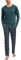 Sykooria Pyjama Hommes Hiver Pyjama Hommes Coton Ensemble de Chemise Manches Longues Vêtements de Nuit Coton à Hauts et Pantalons Lâche Décontracté Confortable 804-Vert Foncé M