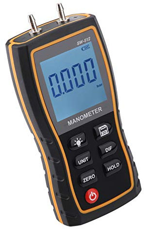 Luftdruckmessgerät, Hochpräzises Digitales Differenzdruckmessgerät, Luftdruckmessgerät, Messen von Differenzdruck, Überdruck und Messgeräten