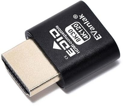 8K 120Hz HDMI Virtual Display Adapter - Emulatore monitor ad alta risoluzione | Supporta HDMI 2.1, simula 8K @30Hz/4K @120Hz Display | Ideale per test GPU, server headless, operazioni desktop remoto