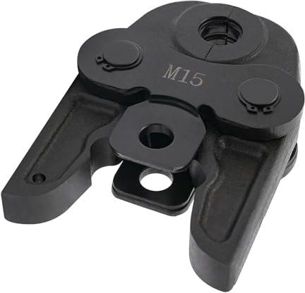 Presswerkzeugbacke, Crimpzangenbacke, Pressbacke für Crimpzange M15 Rohrwerkzeug 42CrMo für Kupfer Edelstahl Aluminium 0.8-1.2mm Rohrdurchmesser für Rohrverbindungen