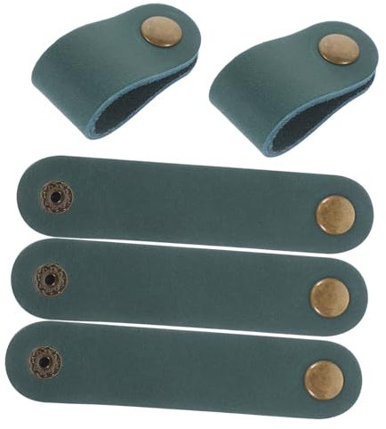 Angoily 5stücke Teiliges Leder-kabelmanagement Strapazierfähiger Cord Wrap Für Usb Kopfhörerkabel Schnelles Aufwickeln Sicherer Halt Kompakte Organisation Geeignet Für Büro Und Zuhause