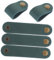 Angoily 5 Stück Kopfhörer Kabelhalter Leder Kabelbinder Kabelstreifen Tragbarer Kabel Organizer Praktische Kabelbinder Kabel Organizer Gurte Wiederverwendbarer Kabelhalter