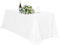 1 Packungen Weiß Tischdecke 229 x 335 cm, Tischdecke Weiß Stoff Rechteckige Polyester-Tischdecke für Rechteckige Tische, Waschbare Tischdecke für Hochzeitsfeier, Restaurant, Banketttisch