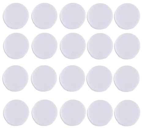 Chirriadores para Juguetes Sonajeros para Bebes,Fabricante de Ruido de Juguetes,Fabricante de Ruido Plástico,Caja de Sonajero de Plástico,Generador de Ruido 20 Piezas 22mm Blanco Tokaneit
