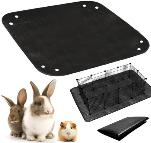 bangminda 150x100 cm wasserdichte Haustier-Laufgittermatte Meerschweinchen Wasserdicht Plane Unterlage für Meerschweinchenkäfig wiederverwendbar Bettwäsche Käfige Liner PIPI Pads Matte für Kaninchen
