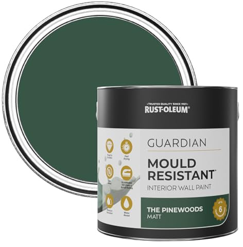 Rust-Oleum Green Guardian Mould Resistant Wall Paint - The Pinewoods 2.5L