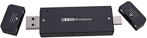 Steowsey M.2 SSD-Enclosure USB 3.1 Type C Hard Disk Enclosure External Hard Drive Enclosure Case pour 2230 2242 pour/Linux