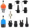 Homiflex SUP Pumpe Adapter für Kompressor, SUP Ventiladapter mit 9 Luftpumpendüsen, Luftpumpe Adapter für Paddle Board, Kajaks, Kanus, Schlauchboote, aufblasbare Betten usw