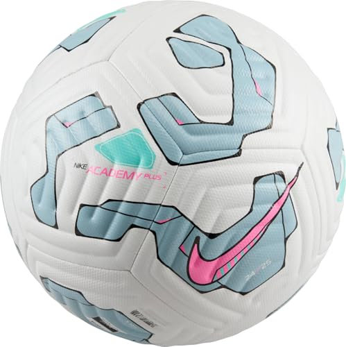 Nike Academy Plus FZ2632-102 - Pallone da calcio, colore: Bianco/Ocean Cube/Rosa