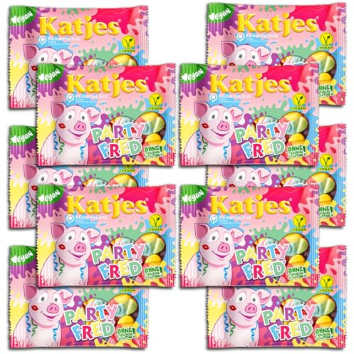 10 er Pack Katjes Party Fred 10 x 175g Schaumzucker