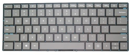 FDMOZRE Laptop Keyboard For Microsoft for Surface for 5 13. 15 1950 1951 1958 1959 United States US/UK Black/Gray Without Frame(LAPTOP5 13.5 US Gray)