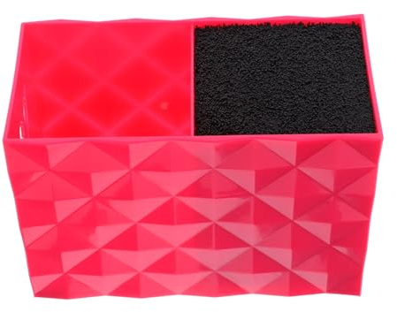 VALICLUD Organizador para Tijeras de Peluquería Multifuncional Plástico Rosa Caja de Almacenamiento Desmontable para Herramientas de Corte Peines y Clips para Salones y Uso Doméstico