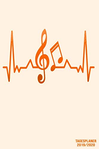 Tagesplaner 2019/2020: DIN A5 Kalender von 09/2019 - 08/2020 1 Tag = 1 Seite mit großem Tagesplaner und großartiger Übersicht. Monatsübersicht, ... Heartbeat Musiker Notenschlüssel