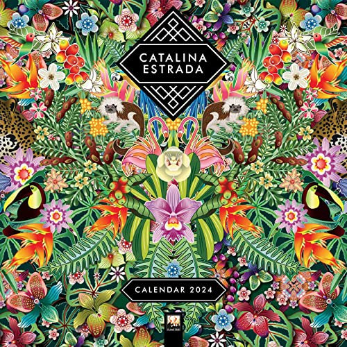 Catalina Estrada Kunstkalender 2024: Original Flame Tree Publishing-Kalender [Kalender] (Wall-Kalender)