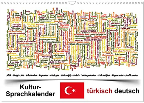 Kultur-Sprachkalender Türkisch-Deutsch (Wandkalender 2026 DIN A3 quer), CALVENDO Monatskalender: Türkische Kultur zum Mitreden (CALVENDO Wissen)