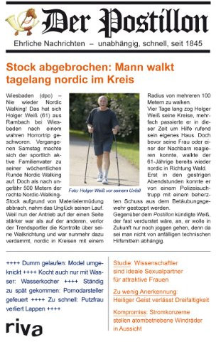 Der Postillon: Ehrliche Nachrichten – unabhängig, schnell, seit 1845