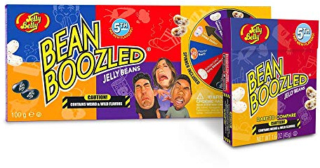 Jelly Belly Jelly Beans, Bean Boozled 5th Edition, Spinner Set with 45g Refill Pack - 100g