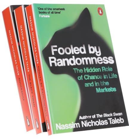 Nassim Nicholas Taleb 3 Books Collection Set (The Black Swan, Antifragile, Fooled by Randomness)