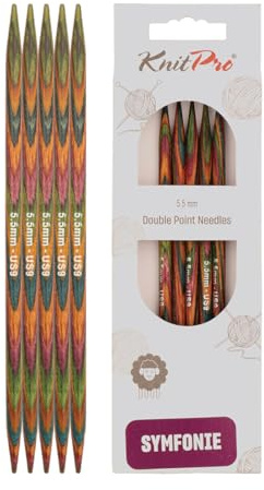 KnitPro Symfonie Double Pointed Needles 8 (20cm) | 5.50mm