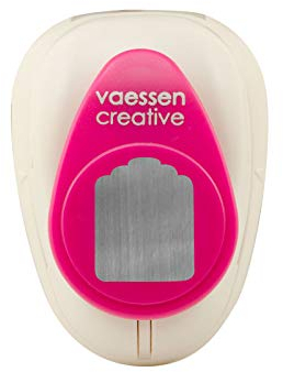 Vaessen Creative 21435-013 Stanzer M Etikett | 2, 5 cm, Metal, Plastic, Purple, 7.3 x 5.3 x 5 cm