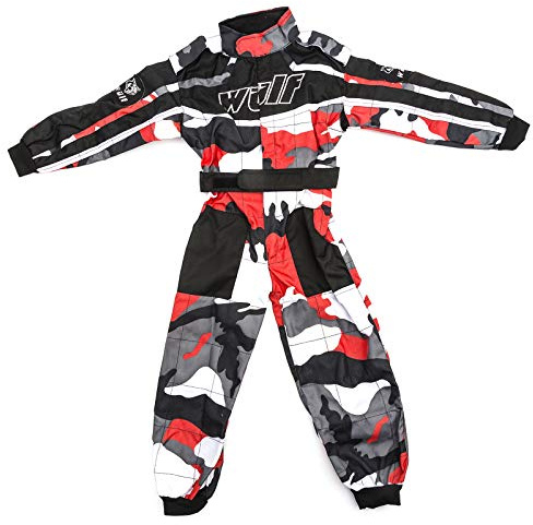 Wulfsport - Tuta intera da ragazzo per quad e gare, motivo mimetico