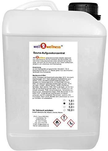 well2wellness Saunaaufguss 3 Liter 200 Saunadüfte zur freien Wahl