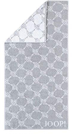 Joop! 1611 Handtuch Kornblumen, Baumwolle, Silber, Badetuch 80 x 150 cm