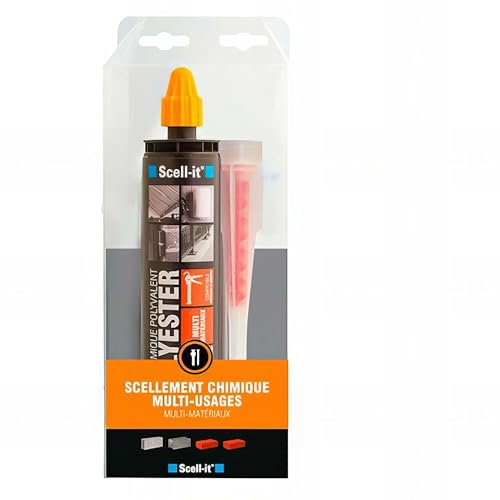 Scell-it - Kit scellement chimique polyvalent 300 ml multi-usage - Scell-it