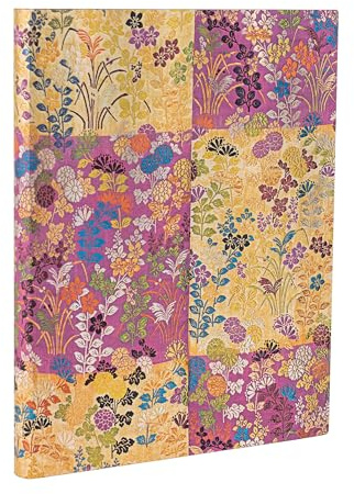 Kara-ori Pink (Japanese Kimono) Ultra Unlined Softcover Flexi Journal (Elastic Band Closure)