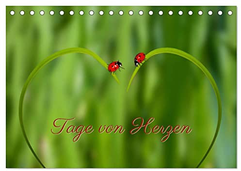 Tage von Herzen (Tischkalender 2025 DIN A5 quer), CALVENDO Monatskalender: Geburtstagskalender mit Platz für Notizen (CALVENDO Lifestyle)