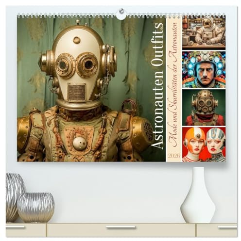 Astronauten Outfits (hochwertiger Premium Wandkalender 2026 DIN A2 quer), Kunstdruck in Hochglanz: Diese einzigartigen Anzüge sind weit mehr als bloße ... eine gehörige Portion Humor. (CALVENDO Spass)