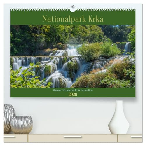Nationalpark Krka - Wasser-Wunderwelt in Dalmatien (hochwertiger Premium Wandkalender 2026 DIN A2 quer), Kunstdruck in Hochglanz: Eine photographische ... Wasserfällen Dalmatiens (CALVENDO Natur)