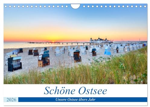 Schöne Ostsee - Impressionen übers Jahr (Wandkalender 2026 DIN A4 quer), CALVENDO Monatskalender: Im Eis, im Sturm oder im Sonnenaufgang - wunderschöne Ostseebilder. (CALVENDO Natur)