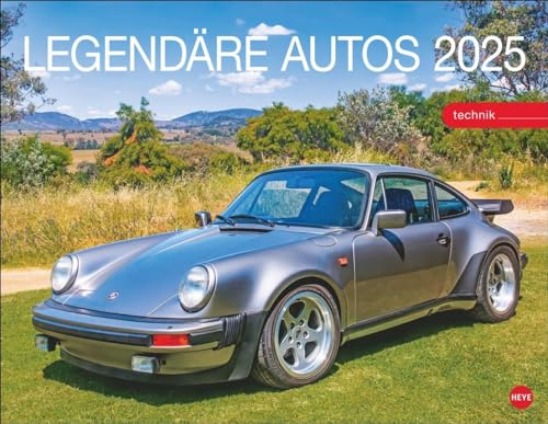 Legendäre Autos Posterkalender 2025: Exklusiver Wand-Kalender mit 12 Traumautos und Kultwagen. Hochwertiger Foto-Kalender 2025 mit Oldtimern. 44 x 34 cm.
