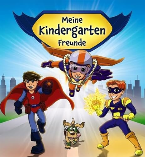Meine Kindergarten-Freunde (Superhelden): Erinnerungsbuch, Freundealbum für Kinder ab 3 Jahre (Eintragbücher)