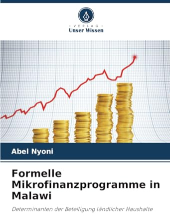 Formelle Mikrofinanzprogramme in Malawi: Determinanten der Beteiligung ländlicher Haushalte