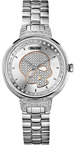 Marc Ecko Men's Date Classic Quartz Watch with Stainless Steel Strap E16566L1, Pink, Ribbon