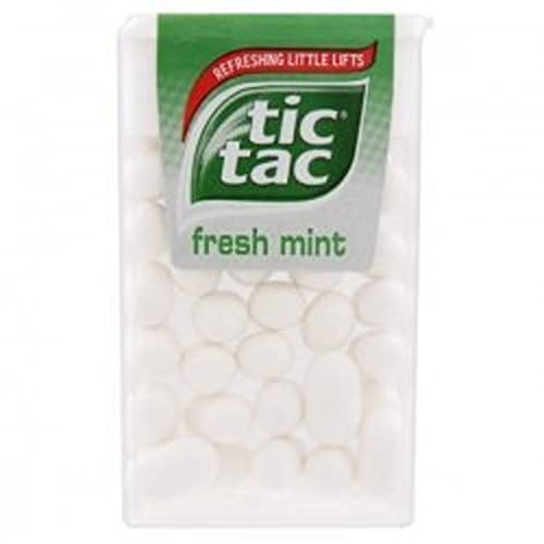 Tic Tac Classic Fresh Mint Sweets, for Little Moments of Refreshment in a Convenient Pack, Bulk Pack of 24 x 18g