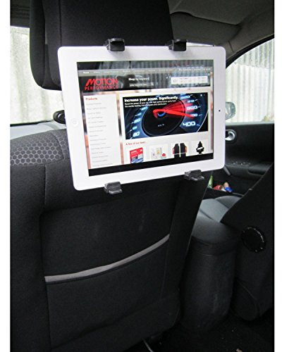 Motionperformance Essentials Black Interior In Car Tilt & Rotate All Apple IPad, DVD & Tablet Headrest Mount Stand Holder - NEW 2013 PRODUCT