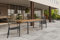 Hartman stilvoller Ausziehtisch South Wales, hochwertiges Aluminiumgestell in xerix, hellbraune FSC-Teakholz Tischplatte, ca. 150/210cm x 90 x 73,5 cm, Gartentisch Holztisch, 8 Personen, wetterfest
