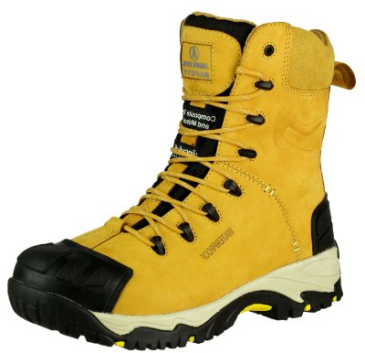 Amblers Safety Uomo FS998 Scarponi Antinfortunistici Lacci Impermeabili In Pelle Giallo 47