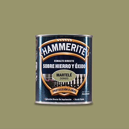Hammerite Esmalte Martele, Dorado, 750 ml (Paquete de 1)