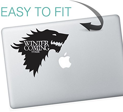 decorsfuk.co Macbook-Aufkleber, Motiv Game of Thrones, Winter is coming, Haus Stark