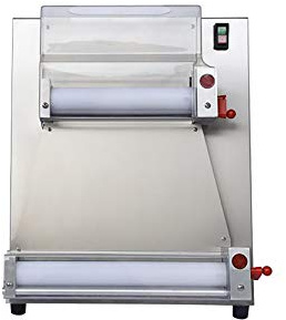 SARO Teigausrollmaschine aus Edelstahl – Für Teig Ø 100–400 mm – Teigdicke 0,5–5,5 mm – Gewicht 50–500 g – Einfach zu reinigen – 230 V – Modell TERAMO 2