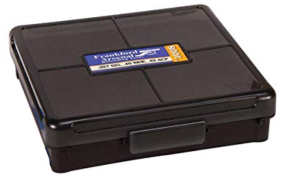 Frankford Arsenal - Scatole porta munizioni con coperchio incernierato, per riporre e tenere in ordine le munizioni, Hinge-Top Ammo Box, 100 Count, 1008, 100 Ct