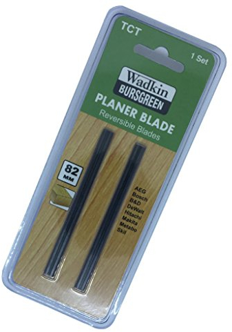 Wadkin Bursgreen 82mm TCT Planer Blades (pair) - Suitable replacement for Makita, Black & Decker, Draper, Hitachi, Nutool, Ryobi., DeWalt