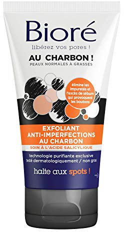 Biore Peeling gegen Unreinheiten mit Kohle, 125 ml